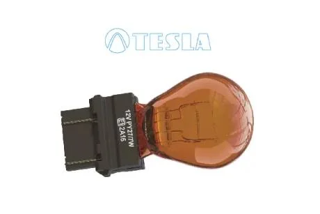 Лампа накала 12V PY27/7W,12V,WY2,5x16q (кратно 10) Tesla TESLA B77321