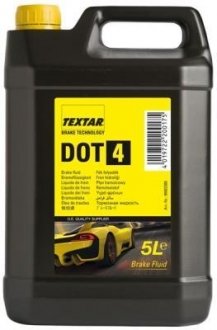 Гальмівна рідина DOT4 5L TEXTAR 95002300