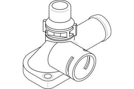 Фланець патрубка охолоджувальної рідини TOPRAN / HANS PRIES 108195