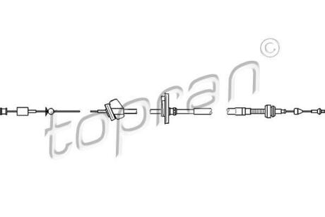 Трос газу TOPRAN / HANS PRIES 112160