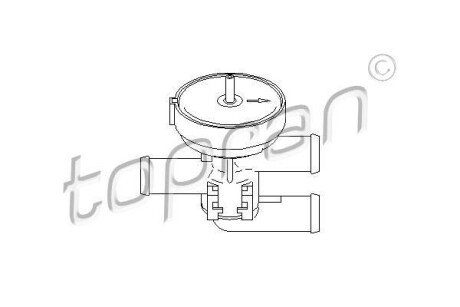 Кран пічки OPEL ASTRA/VECTRA TOPRAN / HANS PRIES 206241