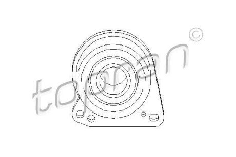 Підшипник підвісний правого приводного вала TOPRAN / HANS PRIES 302406