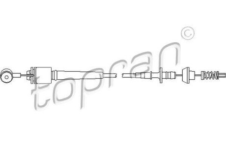 Трос керування TOPRAN / HANS PRIES 302775