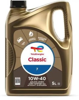Моторна олива Classic 7 10W-40, 5л TOTAL 213691