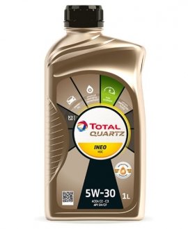 Масло 5W30 Quartz Ineo MDC 1л TOTAL 214030