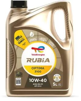 Олива моторна RUBIA OPTIMA 3100 10W-40 5л TOTAL 228919