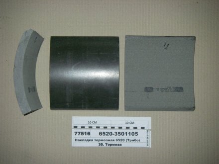 Накладка гальм. КАМАЗ ЄВРО (Трібо) Трибо 6520-3501105