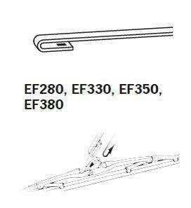 Щетка стеклоочистителя каркасная 350mm (14") ExactFit Сonventional Trico EF350 (фото 1)