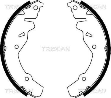 Комплект гальмівних колодок TRISCAN 810080002