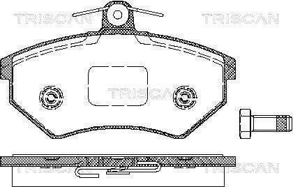 Колодки гальмівні передні TRISCAN 811010975