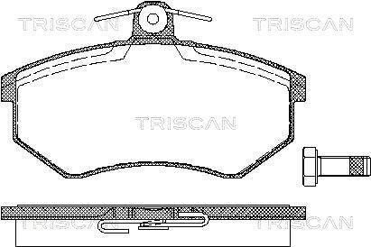 Колодки гальмівні передні TRISCAN 811029934