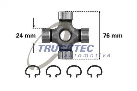 Хрестовина шарнірного вала TRUCKTEC 02.34.004 (фото 1)