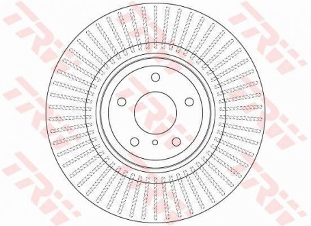 Гальмівний диск TRW DF6498S (фото 1)
