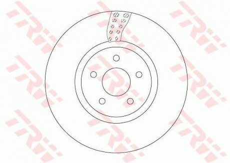 Гальмівний диск TRW DF6662S (фото 1)