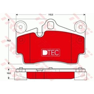 Комплект гальмівних колодок - дискові TRW GDB1653DTE