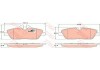 Комплект гальмівних колодок до дискових гальм TRW GDB1729 (фото 2)