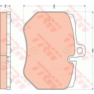 Комплект гальмівних колодок - дискові TRW GDB1848