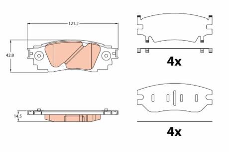 Гальмівні колодки TRW GDB2183