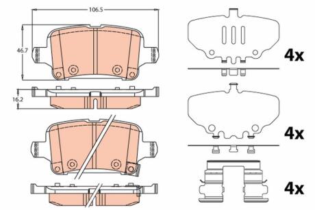 Колодки гальмівні дискові TRW GDB2184