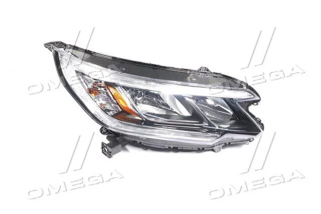 Фара права з ДХО Honda CRV (15-) USA H11/HB3 (20-9621-A0-1N) TYC 209621A01N (фото 1)