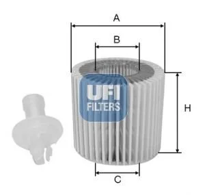 Фільтр масляний UFI 25.196.00