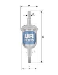 Фільтр паливний UFI 31.027.00