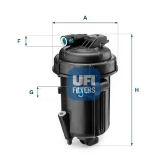 Фільтр паливний CHEVROLET CAPTIVA 2.0 VCDI, OPEL ANTARA 2.0 CDTI 06-10 (OE) (вир-во) UFI 55.163.00