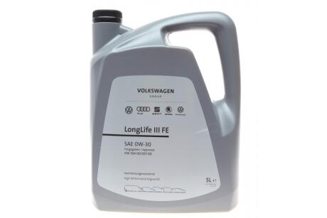 Масло 0W30 Longlife III FE 5L VAG GS55545M4