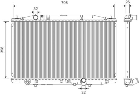 Радіатор охолоджування Valeo 701386