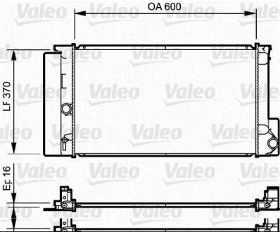 Радіатор охолоджування Valeo 735250 (фото 1)