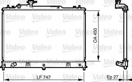 Радіатор системи охолодження Valeo 735577 (фото 1)