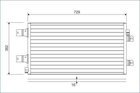 Радіатор кондиціонера Valeo 814003