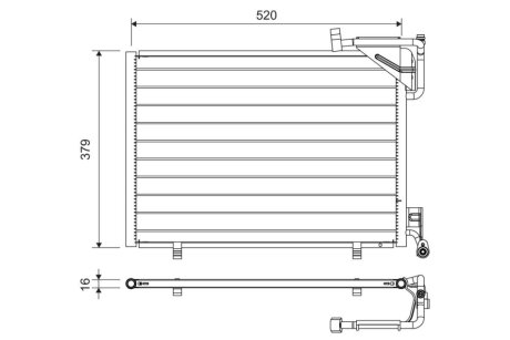 Конденсер кондиціонера Valeo 814297