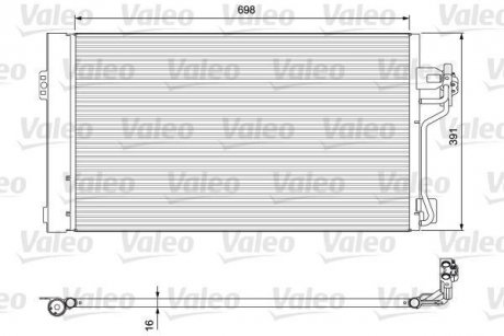 Радіатор кондиціонера Valeo 814391 (фото 1)