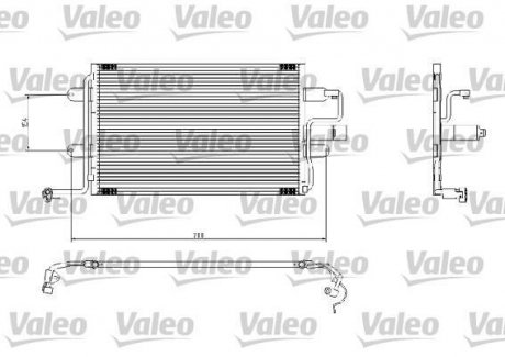 Радіатор кондиціонера Valeo 817244