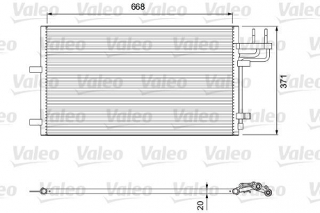 Конденсер кондіционера Valeo 818046