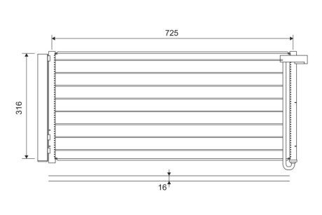 Конденсер кондиціонера Valeo 822652