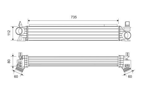 Радіатор наддуву Valeo 822945
