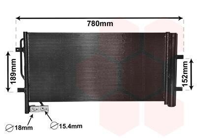 Конденсатор кондиціонера AUDI Q3 12/14 > 18 Van Wezel 03005382