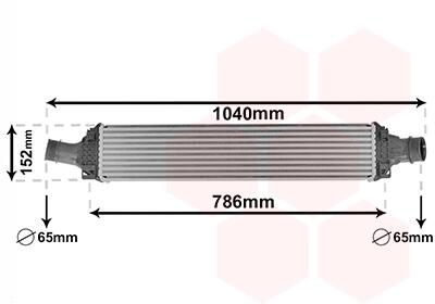 Інтеркулер AUDI A4 3.0D 15- Van Wezel 03014708