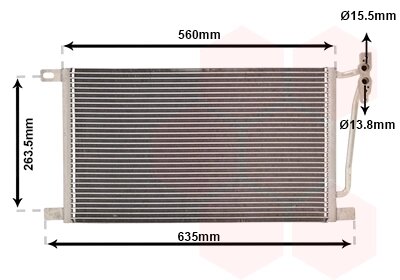 Конденсор кондиціонера BMW 3 E46/ X3 E83 04 > 10 Van Wezel 06005215