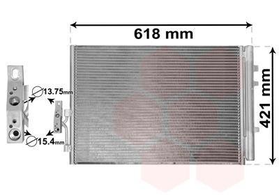Радіатор кондиціонера Van Wezel 06005481