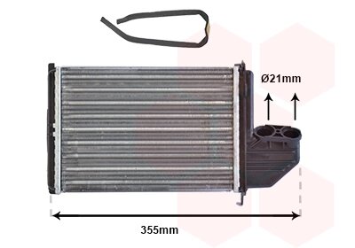 Радіатор обігрівача BMW 3 E36 90>98 Van Wezel 06006172