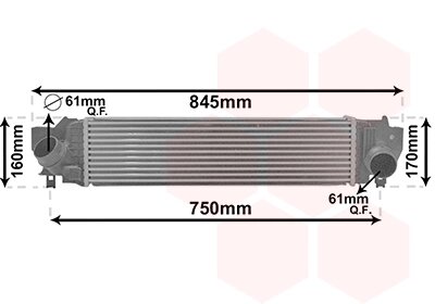 Інтеркулер BMW X1 F48 09/15 > 22 Van Wezel 06014702