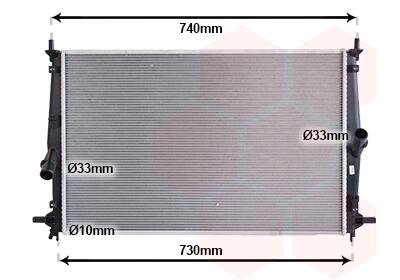 Радіатор охолодження MAZDA 3 01/19+ Van Wezel 27012714
