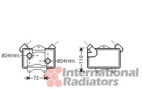 Радіатор масляний MB W202 25TD 95-00 Van Wezel 30003477