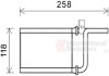 Радіатор пічки Van Wezel 32006254 (фото 2)