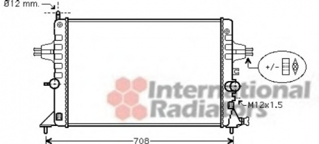 Радiатор Van Wezel 37002440