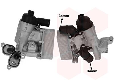 Радіатор масляний DACIA/ RENAULT в зборі Van Wezel 37013735