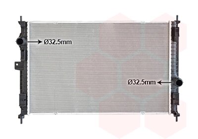 Радіатор охолодження Van Wezel 40012707